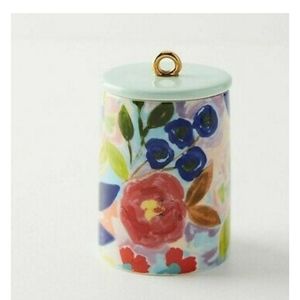Anthropologie Spice Jar LYON Stoneware lid